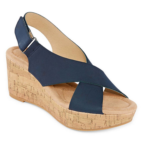 CL by Laundry Darcy Womens Wedge Sandals