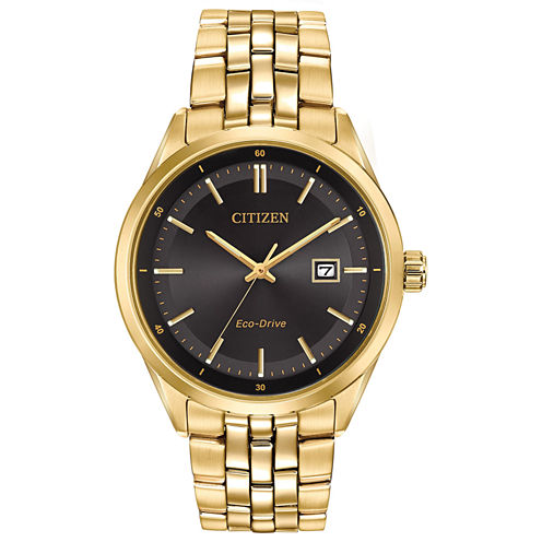 Citizen® Eco-Drive Men's Gold Tone Watch With Date Bm7252-51E