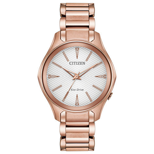 Citizen Womens Pink Bracelet Watch-Em0593-56a