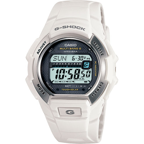 Casio® G-Shock Multi-Band Atomic Time White Solar Watch GW-M850-7JCP