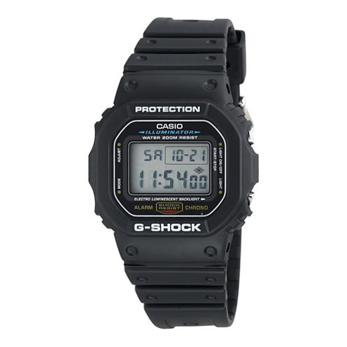 Casio® G-Shock Mens Black Resin Strap Sport Watch DW5600E-1V