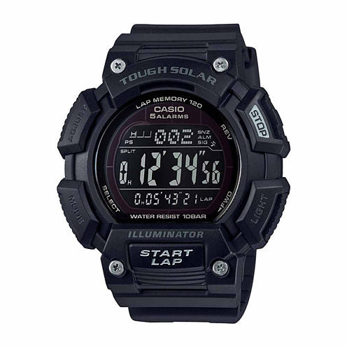 Casio Table Tough Solar Runner Mens Black Strap Watch-Stls1101b2pb