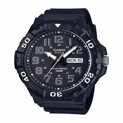 Casio Table Mens Black Strap Watch-Mrw210h-1apb