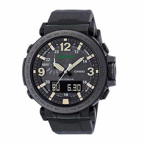 Casio Pro-Trek Mens Black Strap Watch-Prg-600y-1