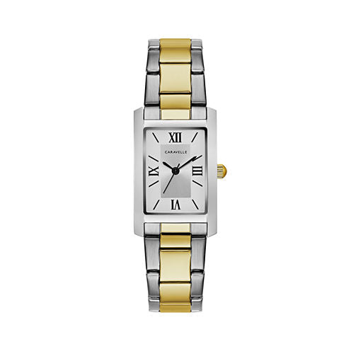 Caravelle Womens Two Tone Bracelet Watch-45l167