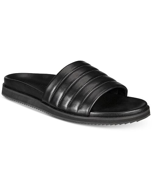 Men's Story Quilted Leather Slide Sandals