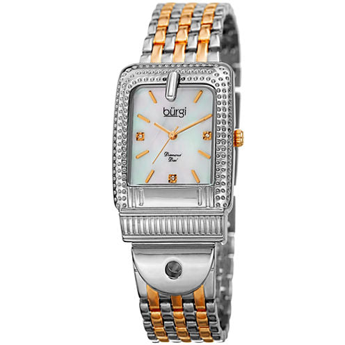 Burgi Unisex Two Tone Bracelet Watch-B-171ttg