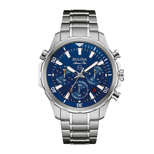 Bulova® Marine Star Mens Stainless Steel Chronograph Watch 96B256