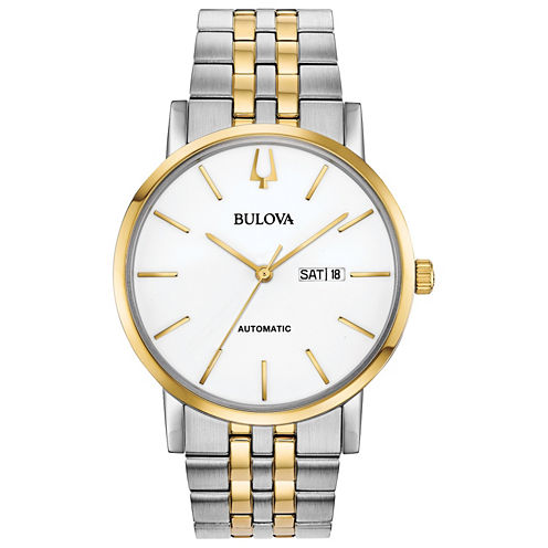 Bulova Mens Two Tone Bracelet Watch-98c130