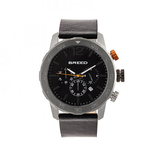 Breed Unisex Black Strap Watch-Brd7206