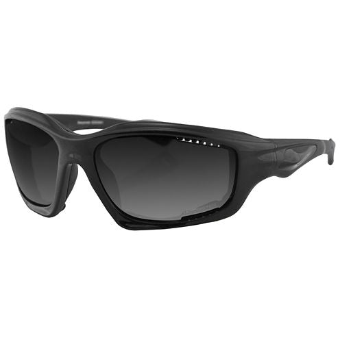 Bobster Desperado Sunglass-Black Frame-Anti-fog Smoked Lens