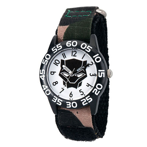 Black Panther Boys Black Strap Watch-Wma000281