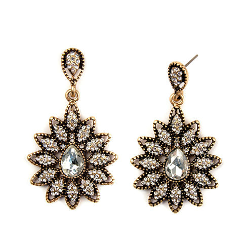 Bijoux Bar Clear Drop Earrings