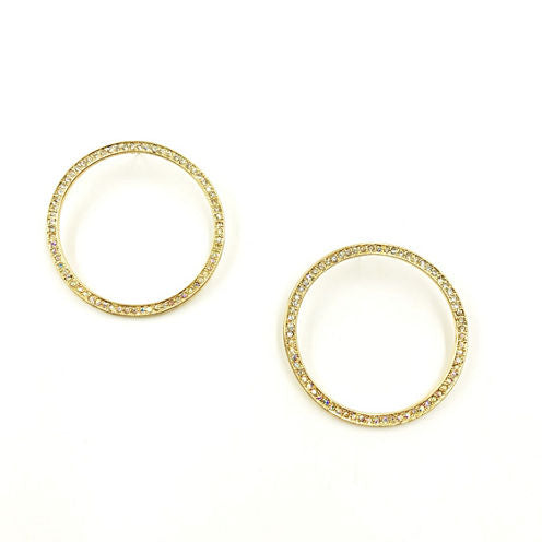 Bijoux Bar 2 1/2 Inch Hoop Earrings