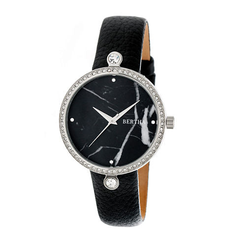 Bertha Frances Womens Black Strap Watch-Bthbr6401