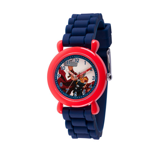 Avengers Boys Blue Strap Watch-Wma000237