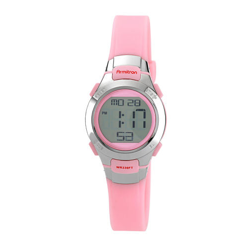 Armitron® Womens Pink Chronograph Digital Sport Watch 45/7012PNK