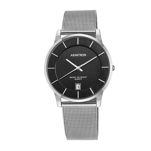 Armitron® Mens Silver-Tone Bracelet Watch