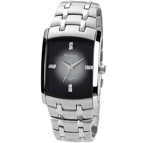 Armitron® Mens Degrade Gray Rectangular Watch