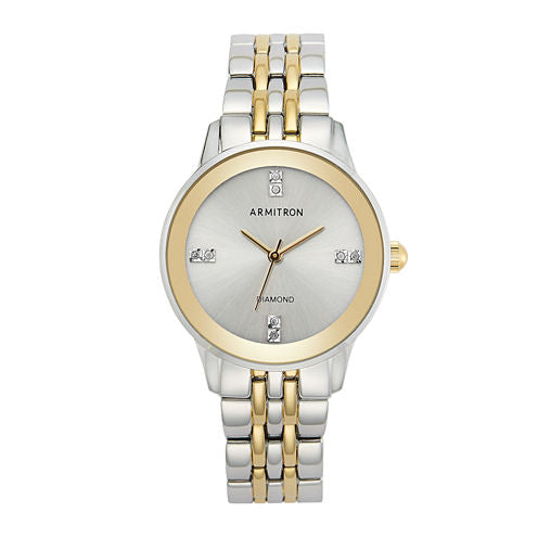 Armitron Womens Two Tone Bracelet Watch-75/5538svtt