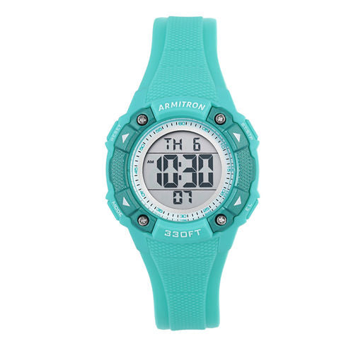 Armitron Womens Green Strap Watch-45/7081lbl