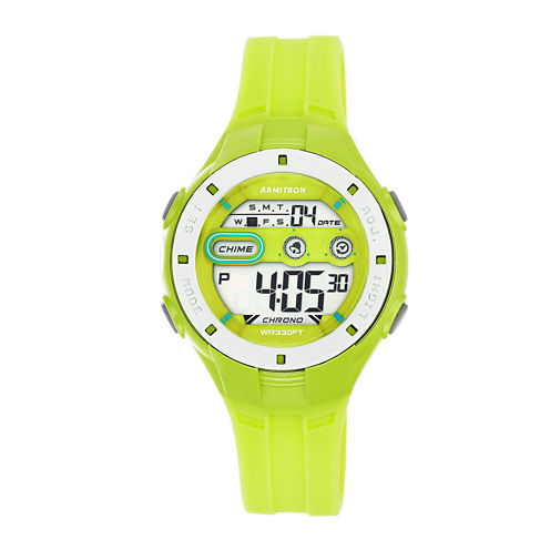 Armitron Womens Green Strap Watch-45/7067lgn