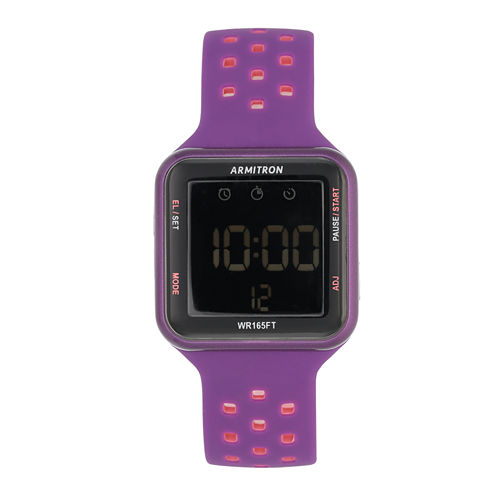 Armitron Prosport Unisex Purple Strap Watch-40/8417pur