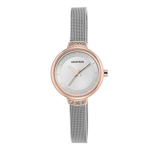 Armitron Now Womens Silver Tone Watch -75/5476svtr