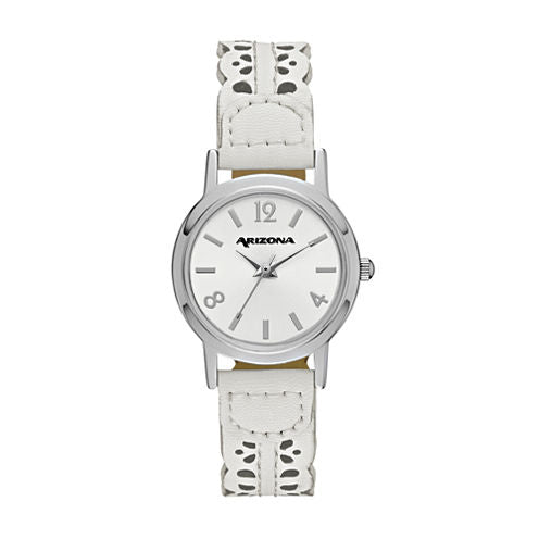 Arizona Womens White Strap Watch-Fmdarz148