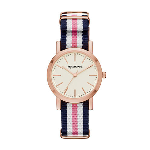 Arizona Womens Pink Strap Watch-Fmdarz153