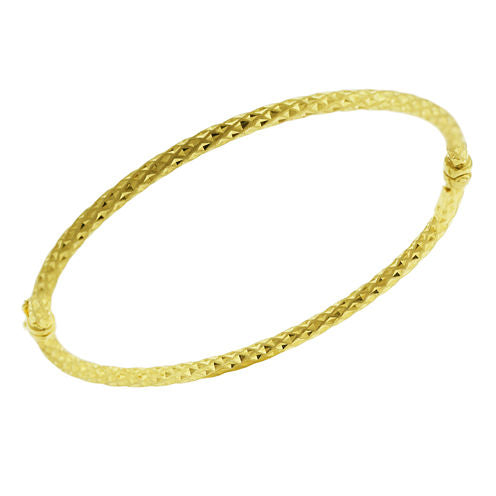 Womens 14K Gold Bangle Bracelet