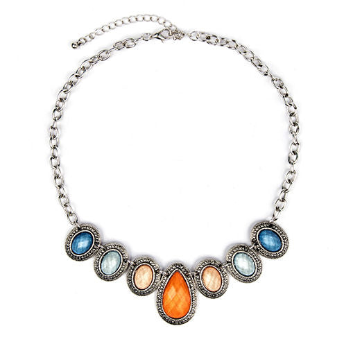 Arizona Multicolor Silver-Tone Necklace