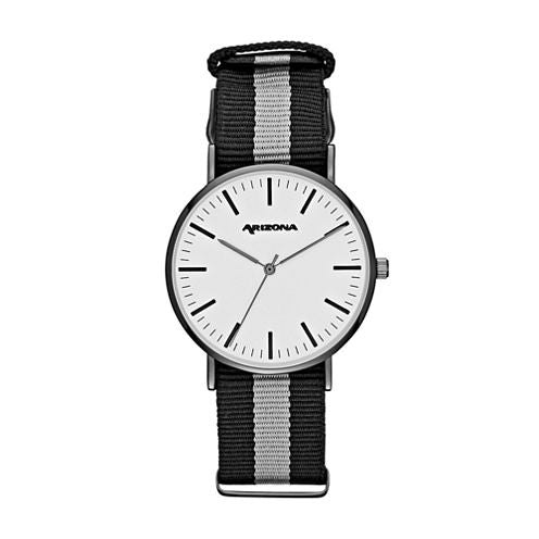 Arizona Mens Black Strap Watch-Fmdarz537