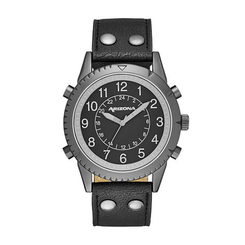 Arizona Mens All Black Strap Watch