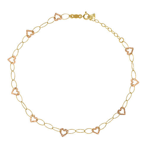 Womens 14K Gold Ankle Bracelet