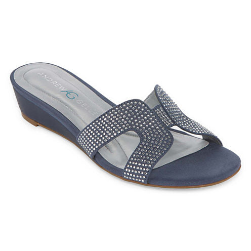 Andrew Geller Icelyn Womens Slide Sandals