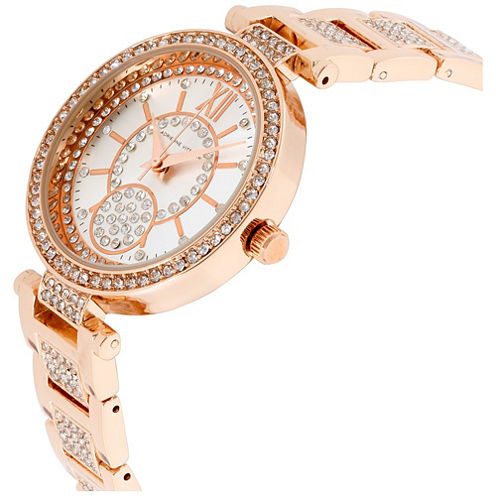 Adrienne Vittadini   Womens Rose Goldtone Bracelet Watch-Adst2618r679-524