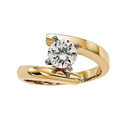 3/4 CT. Diamond 14K Yellow Gold Solitaire Ring