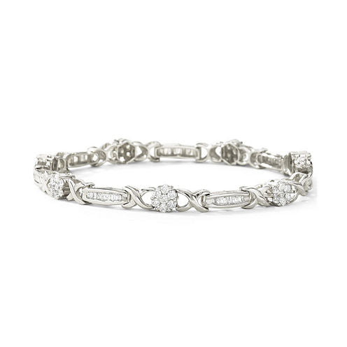 2 CT. T.W. Diamond Tennis Bracelet 10K Gold