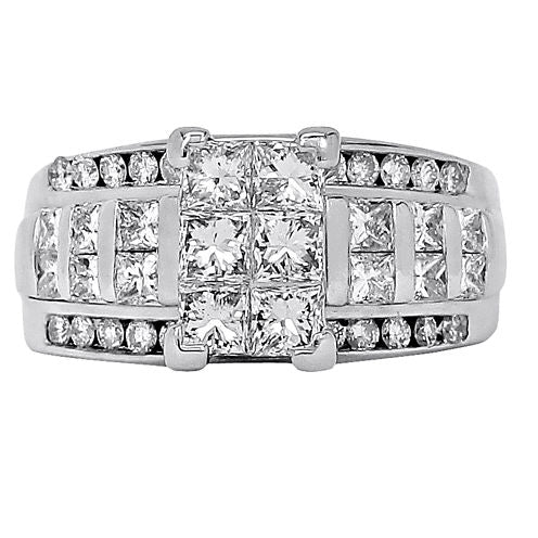 2 CT. T.W. Diamond 14K White Gold Engagement Ring