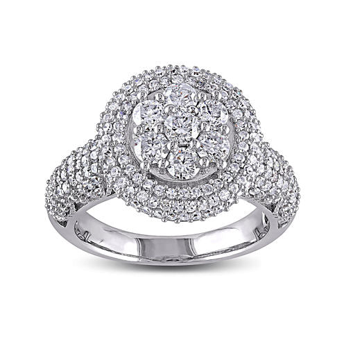 2 CT. T.W. Diamond 10K White Gold Bridal Ring