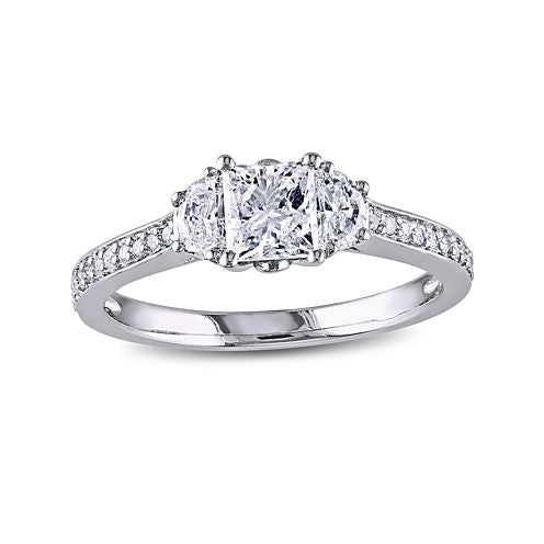 1CT. T.W. Diamond 14K White Gold Engagement Ring