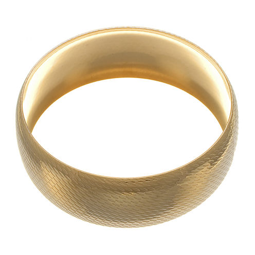 18K Yellow Gold Ion-Plated Stainless Steel Bangle Bracelet