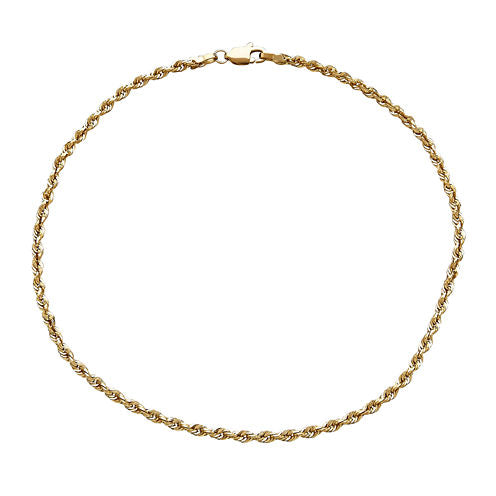 14K Yellow Gold Anklet Bracelet