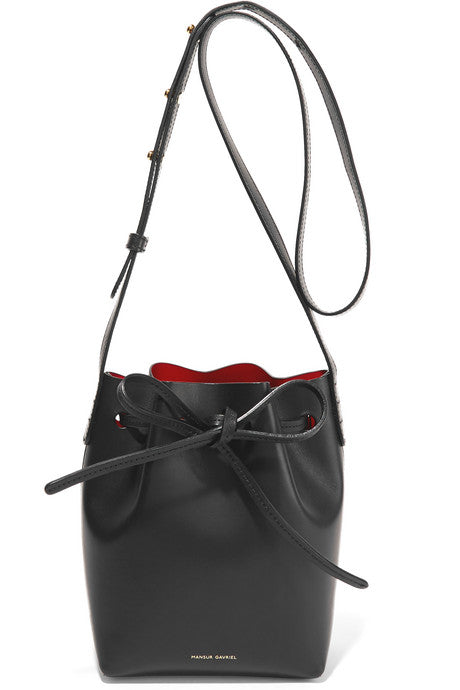 Mini Mini leather bucket bag