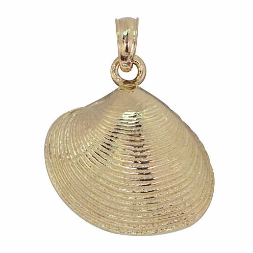 14K Gold Shell Pendant