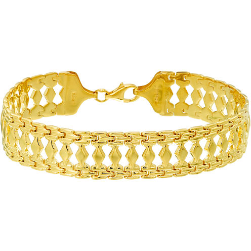 14K Gold Over Silver Cleopatra Bracelet