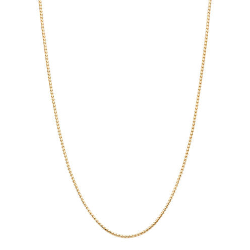 10K Gold Semisolid 22 Inch Chain Necklace