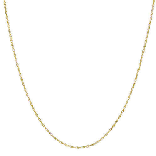 10K Gold Rope 22 Inch Chain Necklace