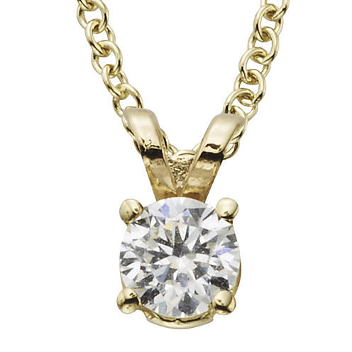 ¼ CT. Certified Diamond Solitaire Pendant